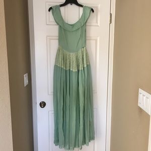 Vintage 1940s Green Dress